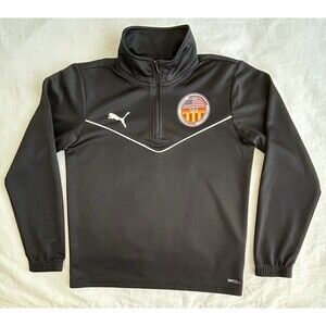 NWOT TAGS Puma DryCELL 1/4 Zip Performance Pullover Youth Size 9-10Y/140cm Black